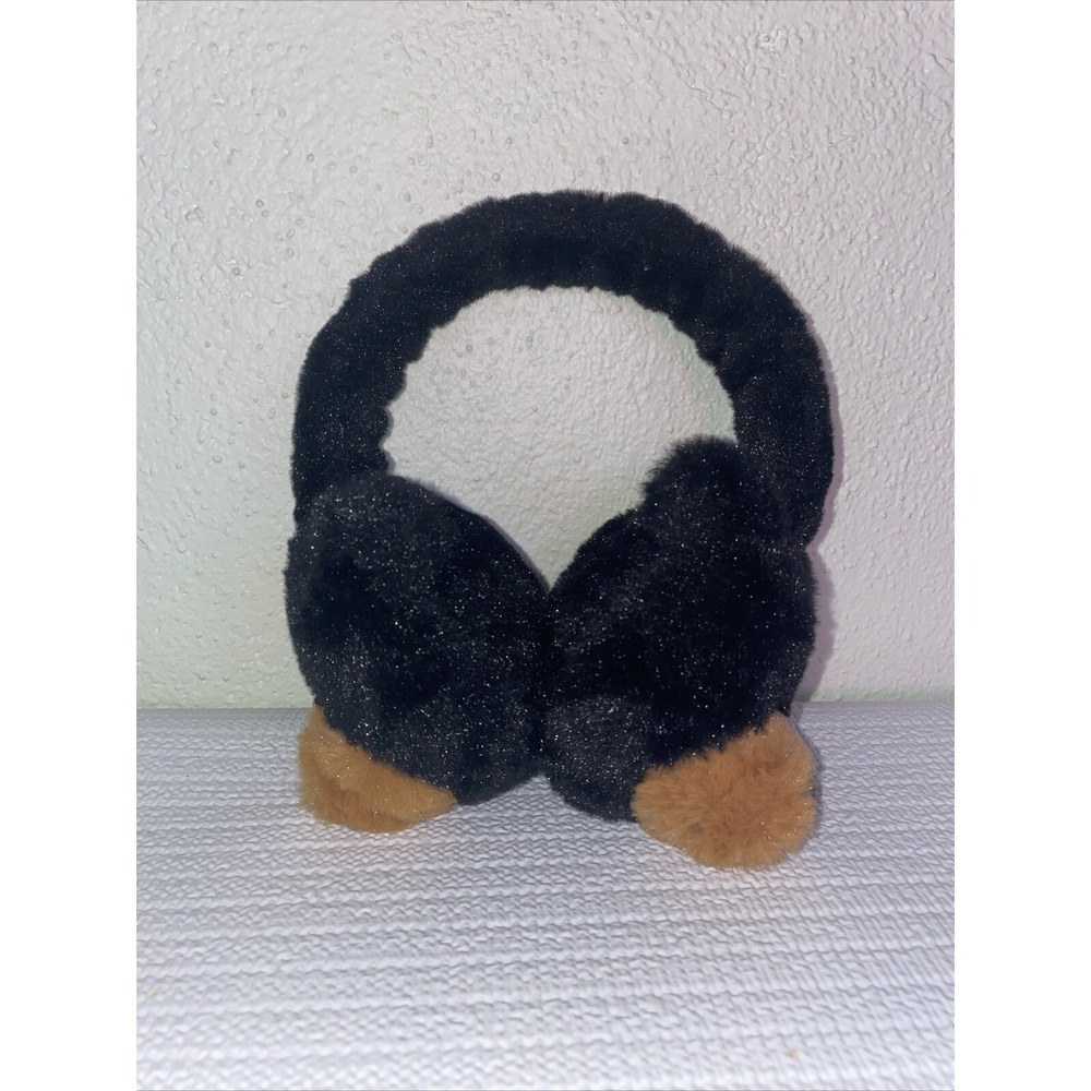 BLACK BEAR EAR MUFFS